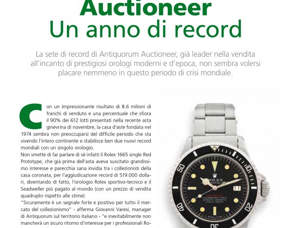 2012 Antiquorum Auctioneer Un anno di record